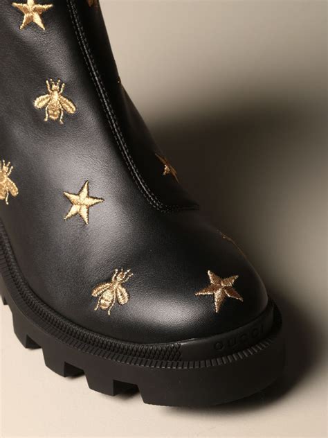 gucci bumblebee boots|Gucci boots bees and stars.